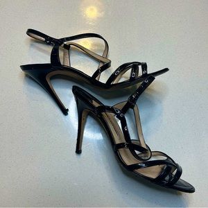Manolo Blahnik Strappy Black Sandals sz 40.5